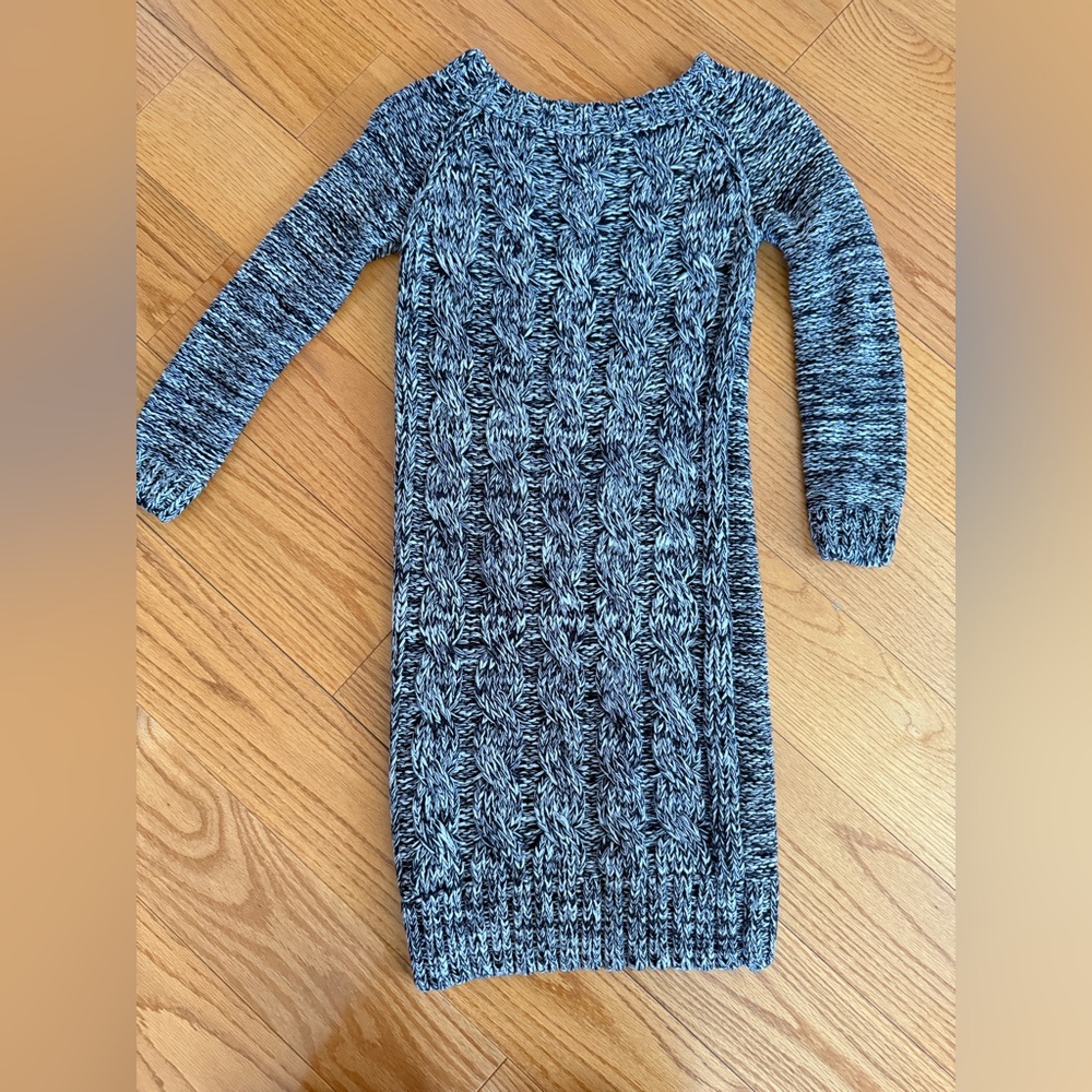 GUESS Los Angeles Chunky Cable Knit Sweater Dress, Size S